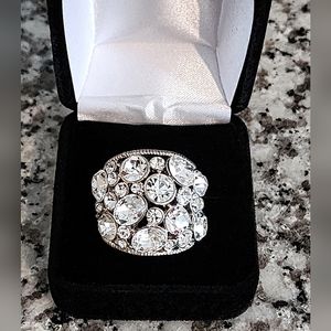 Crystal cluster ring SZ 7.5